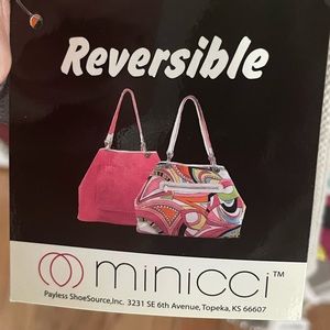 MINICCI Reversible Handbag / Purse NEW W TAGS